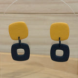 Mustard Modern Square Dangles